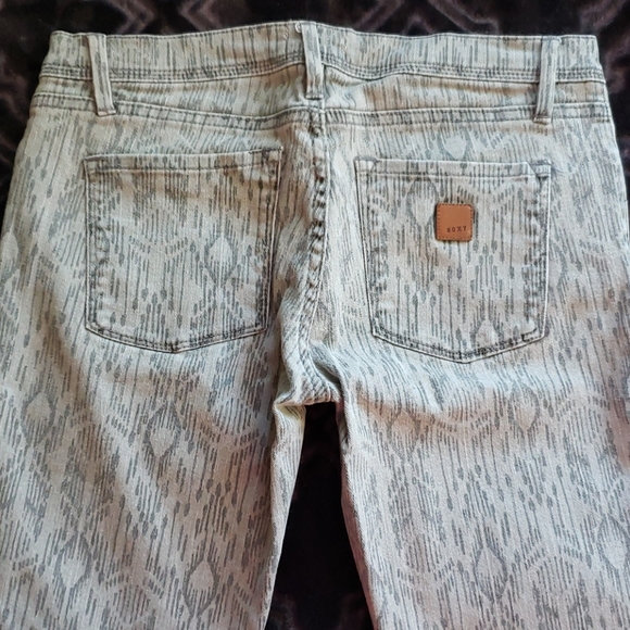 Roxy grey denim tribal print jeans - Picture 4 of 6
